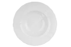 Talerz głęboki 27 cm (do pasty) Lubiana - Maria biała (nr 3528)