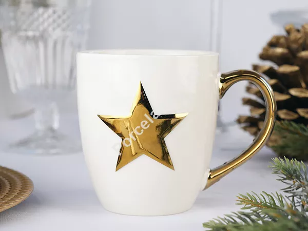 Kubek 0,35 L Altom Design - Złota Gwiazdka 07.CHR.2141 Kubek 0,35 L Altom Design - Złota Gwiazdka 07.CHR.2141