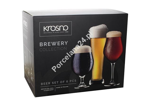 Komplet konesera piwa (6 szt) Krosno - Brewery 44.KPL.0787 Komplet konesera piwa (6 szt) Krosno - Brewery 44.KPL.0787