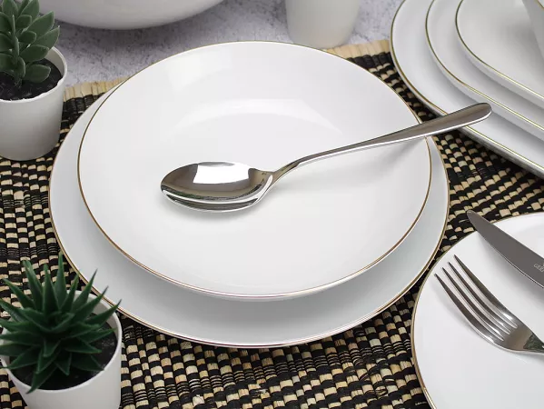 Serwis obiadowy na 6 osób (20 el.) Chodzież - City B326 Złota Linia Serwis obiadowy na 6 osób (20 el.) Chodzież - City B326 Złota Linia