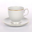 Filiżanka ze spodkiem (cappuccino) 0,35 L / 17 cm Chodzież - MariaPaula złota linia L02