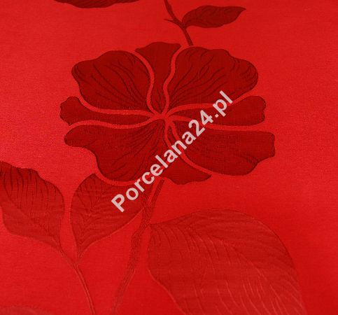 Obrus prostokątny 140 x 190 cm Surbo - DKW Czerwony Kwiat 81.DKWCK01 Obrus prostokątny 140 x 190 cm Surbo - DKW Czerwony Kwiat 81.DKWCK01