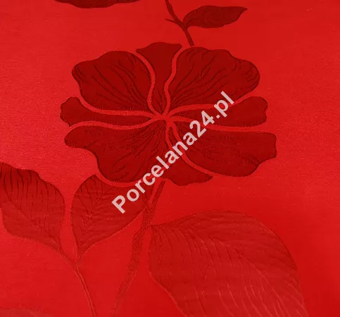 Obrus prostokątny 140 x 190 cm Surbo - DKW Czerwony Kwiat 81.DKWCK01 Obrus prostokątny 140 x 190 cm Surbo - DKW Czerwony Kwiat 81.DKWCK01