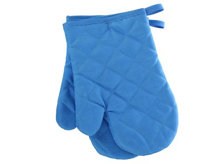 Kpl. 2 rękawic kuchennych Basic - Niebieskie 10000627-NI