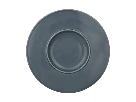 Talerz płytki 27 cm (do pasty, do deseru) Lubiana - Muza Szaro - Niebieska