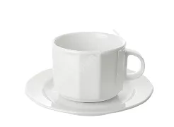 Filiżanka ze spodkiem 0,25 L/15 cm Lubiana - Merkury (nr 0703, 0713)