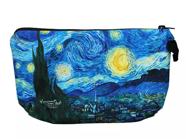 Kosmetyczka 22 x 13,5 cm Carmani - Vincent van Gogh, Gwiaździsta Noc 33.021-4858 Kosmetyczka 22 x 13,5 cm Carmani - Vincent van Gogh, Gwiaździsta Noc 33.021-4858