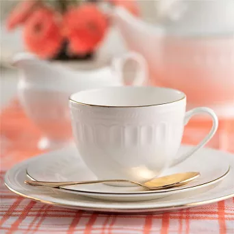 Filiżanka ze spodkiem 0,25 L / 16 cm Villa Italia - Mesyna GOLD ES679