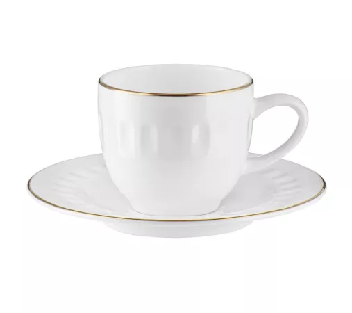 Filiżanka ze spodkiem do espresso 0,10 L / 12,5 cm Villa Italia - Mesyna GOLD ES678 Filiżanka ze spodkiem do espresso 0,10 L / 12,5 cm Villa Italia - Mesyna GOLD ES678