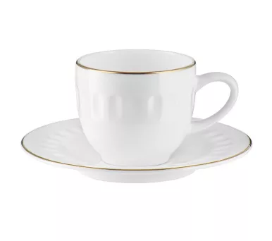 Filiżanka ze spodkiem do espresso 0,10 L / 12,5 cm Villa Italia - Mesyna GOLD ES678