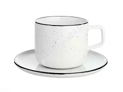 Filiżanka ze spodkiem 0,25 L / 15 cm Lubiana - Ankara 6833A Kropki