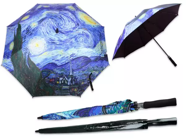 Parasol oautomatyczny 93 cm Carmani - Vincent van Gogh - Gwiaździsta Noc 33.021-6622 Parasol oautomatyczny 93 cm Carmani - Vincent van Gogh - Gwiaździsta Noc 33.021-6622