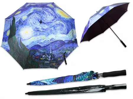 Parasol oautomatyczny 93 cm Carmani - Vincent van Gogh - Gwiaździsta Noc 33.021-6622