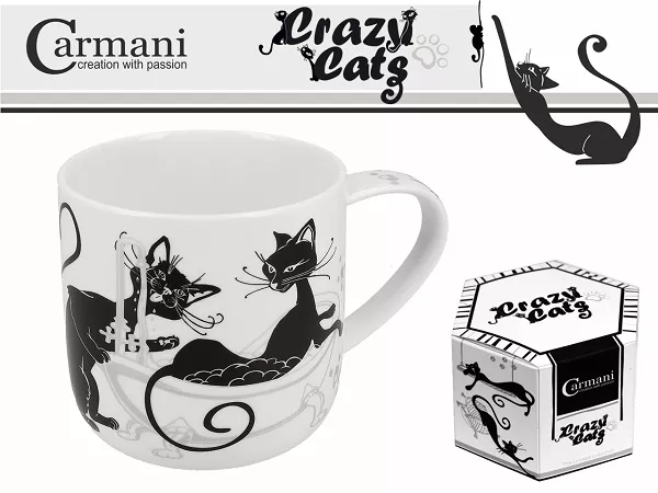 Kubek 0,5 L Carmani - Koty / Crazy Cats 33.017-2013 Kubek 0,5 L Carmani - Koty / Crazy Cats 33.017-2013