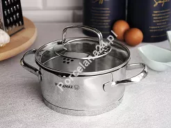 Garnek z pokrywą 1,6L 16 cm x 8 cm - Korkmaz Steama A1990