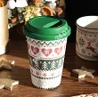 Kubek z silikonową pokrywką 0,39 L Altom Design - Scandi Green 07.CHR.2880