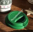 Kubek z silikonową pokrywką 0,39 L Altom Design - Scandi Green 07.CHR.2880