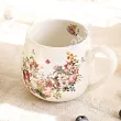 Kubek baryłka 0,43 L Duo - Vintage Flowers White 15.VIN-W.K43
