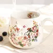 Kubek baryłka 0,43 L Duo - Vintage Flowers White 15.VIN-W.K43