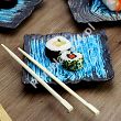 Komplet do sushi dla 2 osób (3 el.) Kera Ceramika - Moku Cristall Turkus
