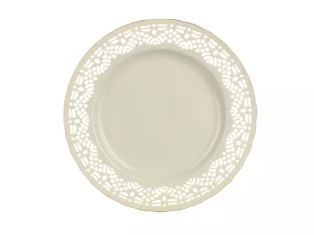 Talerz deserowy 19 cm Villa Italia - Clara Ivory Gold AZ083