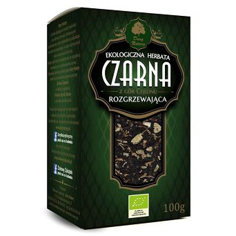 HERBATA CZARNA ROZGRZEWAJĄCA LIŚCIASTA BIO 100 g - DARY NATURY