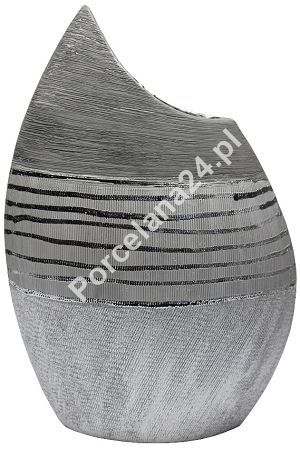 Wazon ceramiczny 32 cm QUEEN ISABELL - Silver Vase 37.P172-08557 Wazon ceramiczny 32 cm QUEEN ISABELL - Silver Vase 37.P172-08557