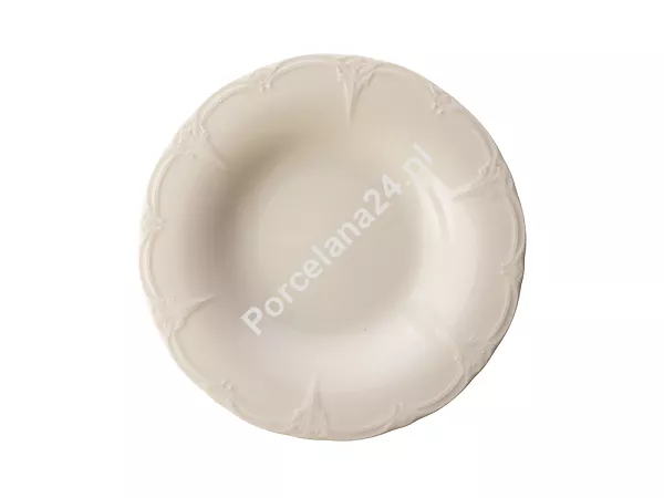 Talerz głęboki 23 cm Bon Bistro - Retro Ivory ecru Talerz głęboki 23 cm Bon Bistro - Retro Ivory ecru