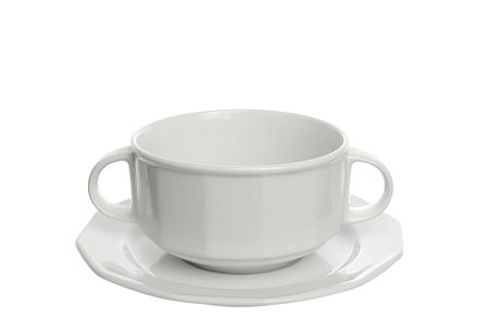 Bulionówka z uszami ze spodkiem 0,32 L/160 mm Lubiana - Merkury (nr 0716.0715)