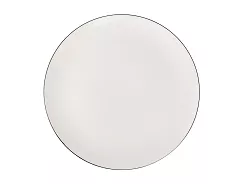 Talerz płytki 25 cm Bogucice - Base Black 1227