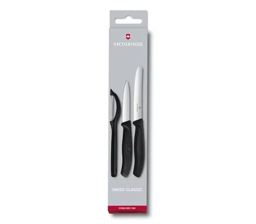 Komplet noży z obieraczką (3el) Victorinox - Swiss Classic Black V.SC.B.6.7113.31 Komplet noży z obieraczką (3el) Victorinox - Swiss Classic Black V.SC.B.6.7113.31
