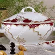 Serwis obiadowy na 6 osób (25el) Ćmielów - Rococo 0040 PURPURA