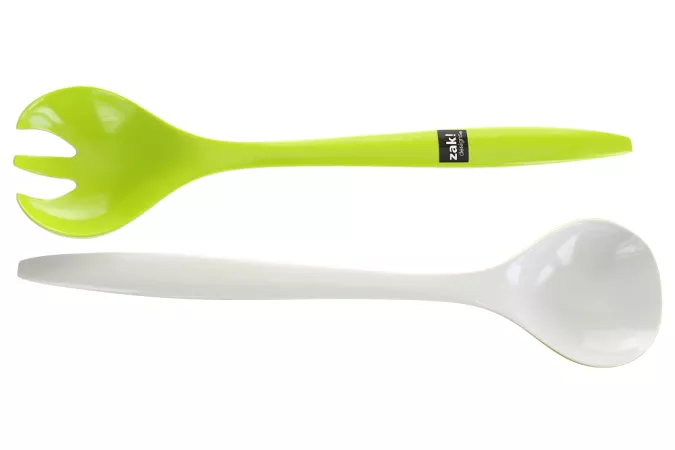 Komplet sztućców do sałaty 2 szt. Zak! Designs - Duo biało-zielone 20Z.1283-0420 Komplet sztućców do sałaty 2 szt. Zak! Designs - Duo biało-zielone 20Z.1283-0420