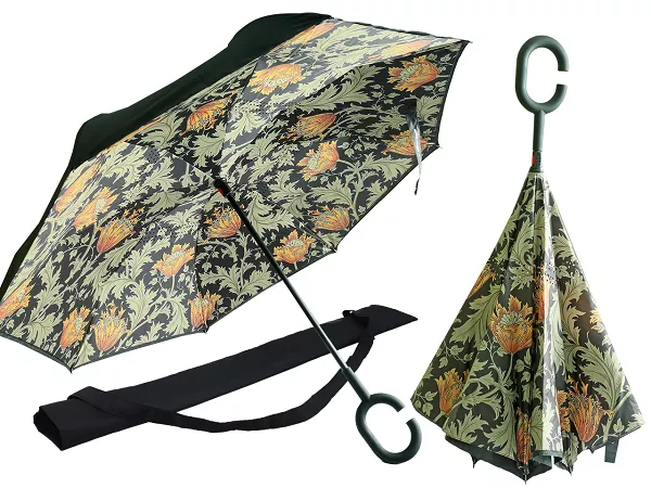 Parasol odwrotnie otwierany 80 cm Carmani - William Morris Cotton Lawn 33.021-7230 Parasol odwrotnie otwierany 80 cm Carmani - William Morris Cotton Lawn 33.021-7230