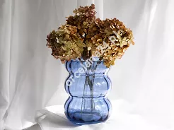 Wazon ryflowany 26,5 cm Krosno - Bubble Granat 44.WA-D063-0265G