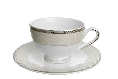 Filiżanka ze spodkiem 0,20 L / 15 cm (herbaciana) Bogucice - Martha Platin 600