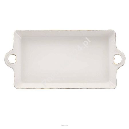 Taca do ciasta 30 cm Villa Italia - Clara Ivory Gold  AZ087 Taca do ciasta 30 cm Villa Italia - Clara Ivory Gold  AZ087