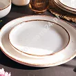 Talerz płytki 26,5 cm Altom Design - Reactive Ivory 07.RI.TP27