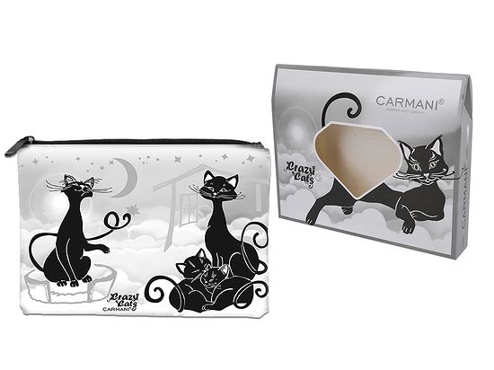 Kosmetyczka 22 x 16,5 cm Carmani - Koty / Crazy Cats 33.021-4814 Kosmetyczka 22 x 16,5 cm Carmani - Koty / Crazy Cats 33.021-4814