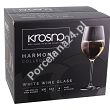 Kpl. kieliszków do wina białego 370 ml (6 szt) Krosno - Harmony 9270