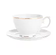 Filiżanka ze spodkiem (śniadaniowa) 0,35 L / 17 cm Chodzież - MariaPaula ZŁOTA LINIA L02