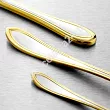Komplet sztućców 24 cz. na 6 osób Hisar - Avsa Gold (3.0/2.5 mm) złocone