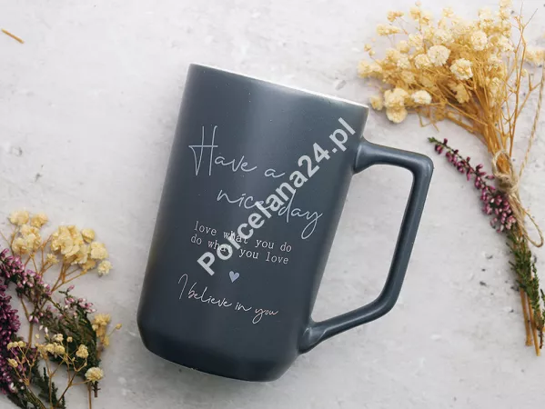 Kubek prosty 0,55 L Altom Design - Have a nice day 07.KP.3024 Kubek prosty 0,55 L Altom Design - Have a nice day 07.KP.3024