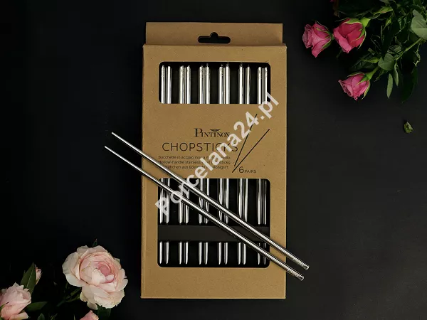 Zestaw stalowych pałeczek do sushi (12 el.) Pintinox - Okrągłe 23.PAT.O12 Zestaw stalowych pałeczek do sushi (12 el.) Pintinox - Okrągłe 23.PAT.O12