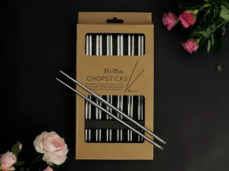 Zestaw stalowych pałeczek do sushi (12 el.) Pintinox - Okrągłe 23.PAT.O12