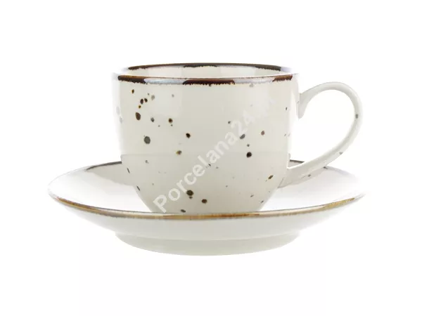 Filiżanka ze spodkiem 0,3 L / 16 cm Bogucice - Alumina Cottage Cream 988 Filiżanka ze spodkiem 0,3 L / 16 cm Bogucice - Alumina Cottage Cream 988