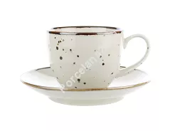 Filiżanka ze spodkiem 0,3 L / 16 cm Bogucice - Alumina Cottage Cream 988
