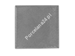 Talerz płytki kwadratowy 25,5x25,5 cm Lubiana - Marrakesz Szary