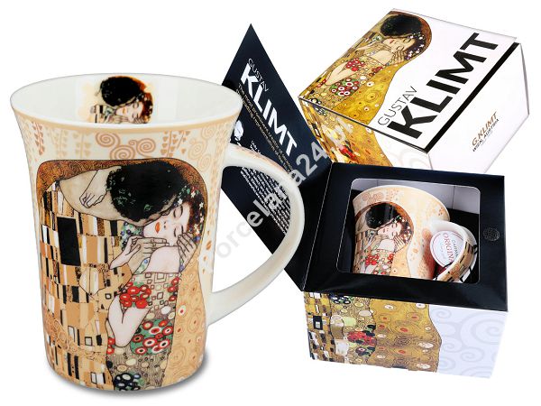 Kubek 0,35 L Carmani - Gustav Klimt The Kiss 33.532-8111 Kubek 0,35 L Carmani - Gustav Klimt The Kiss 33.532-8111