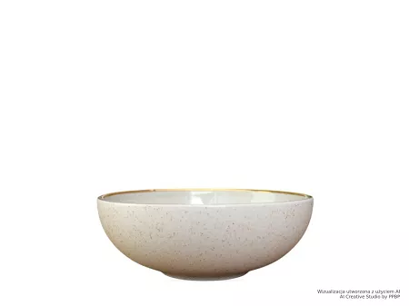 Salaterka 16 cm Bogucice - Alumina Granite Cool White Gold 1128G